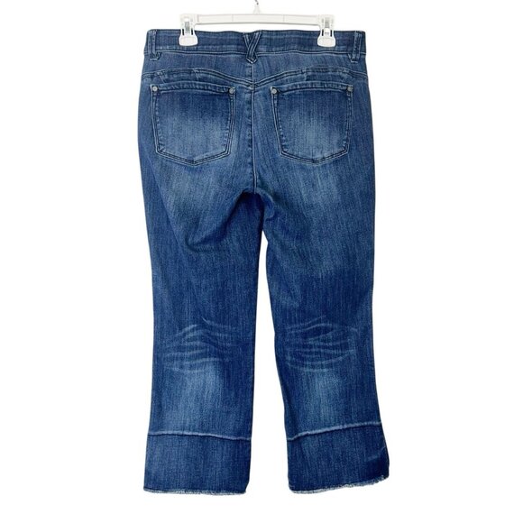 Democracy Ab Technology Kick Flare Jeans Women’s Size 12 Crop - Picture 2 of 10